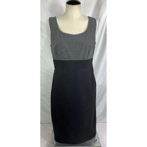 Semantiks Black Sleeveless Straight Shift Dress Petite‎ Size 8P  EUC !!!